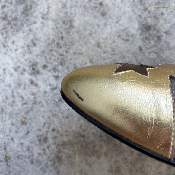 Vintage Roland Cartier Gold stars flats, size 40 (US9) - Picture 11 of 13